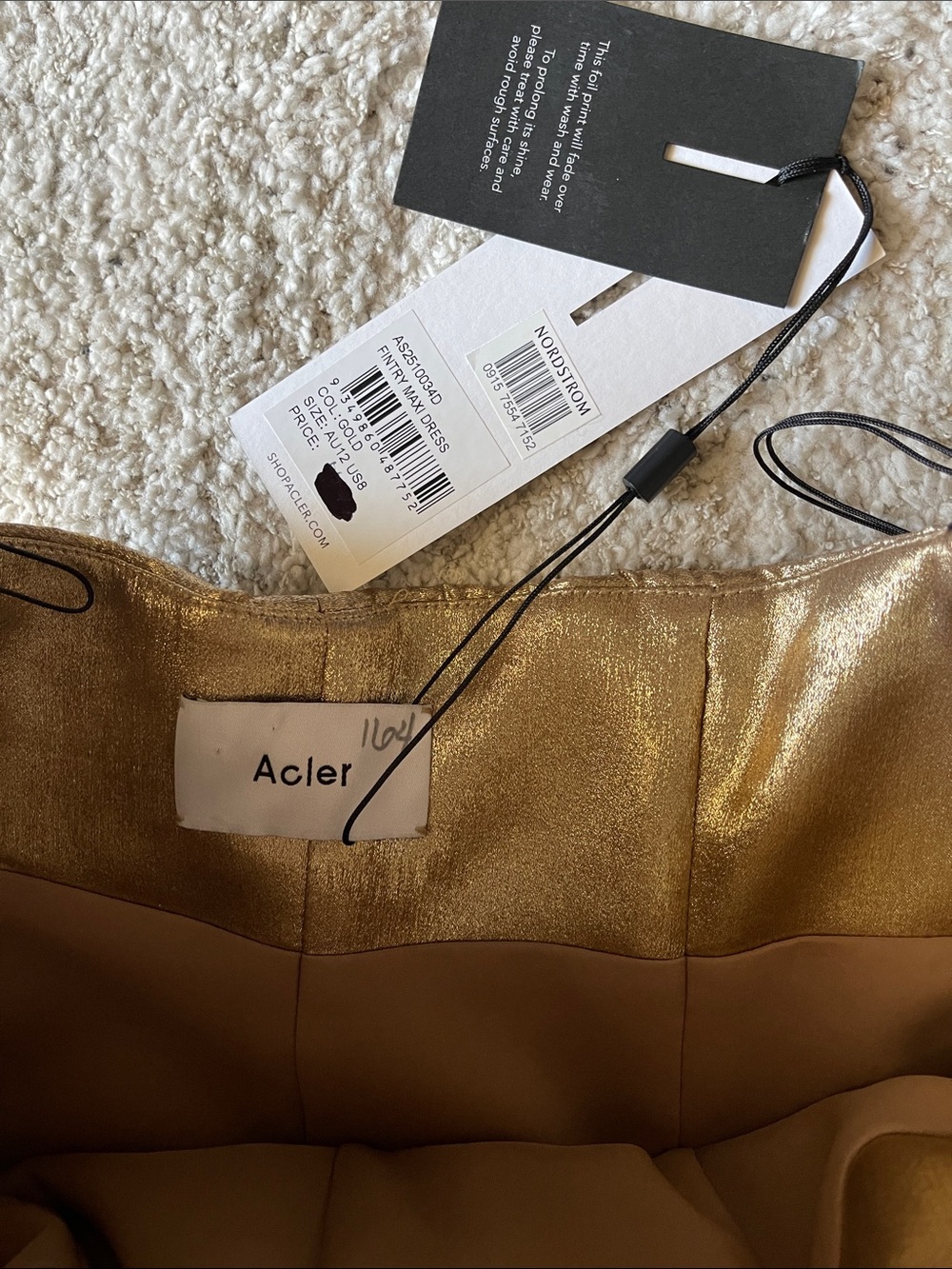 ACLER Fintry Gold Strapless Maxi Dress - Picture 10 of 12